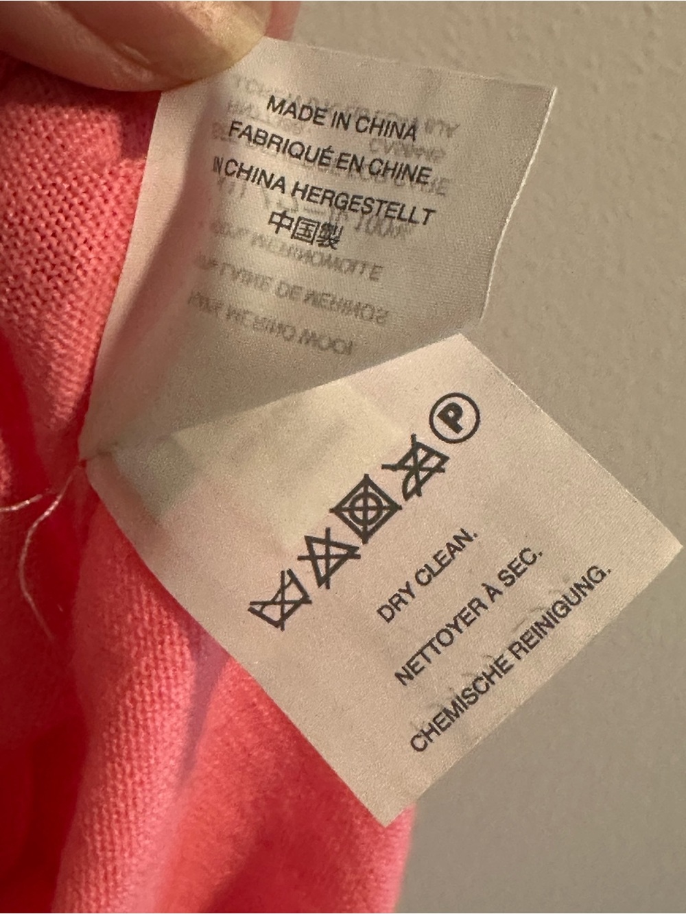 J. Crew Merino Wool Bright Pink/Coral Scoop Neck Sweater Size Medium - Picture 7 of 8